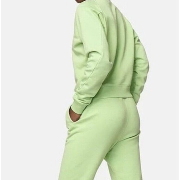 NWT Outdoor Voices Cotton Terry Crew Neck Sweatshirt in Solid Green Womens XS-XL - Picture 2 of 4